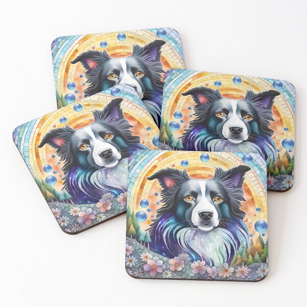 Item preview, Mosaic Boarder Collie designed and sold by purplesensation.