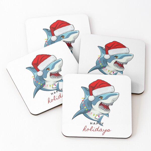 Item preview, Happy christmas lady shark designed and sold by InverseArt.