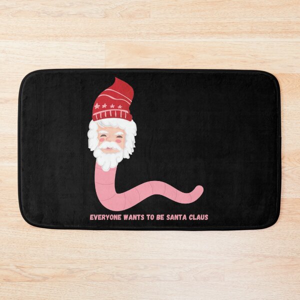 Item preview, Everyone wants to be Santa Claus. Even small worm.  designed and sold by Slavic-Design.