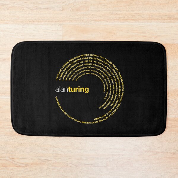 Item preview, Alan Turing famous quotes poster [gold] designed and sold by CMYKStudio.