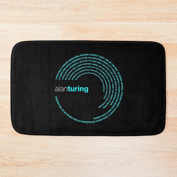 Item preview, Alan Turing famous quotes poster [aqua] designed and sold by CMYKStudio.