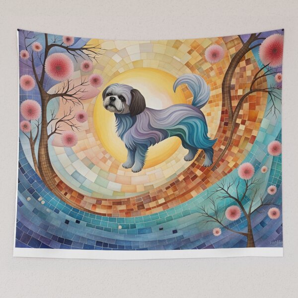 Item preview, Mosaic Shih tzu Dog designed and sold by purplesensation.