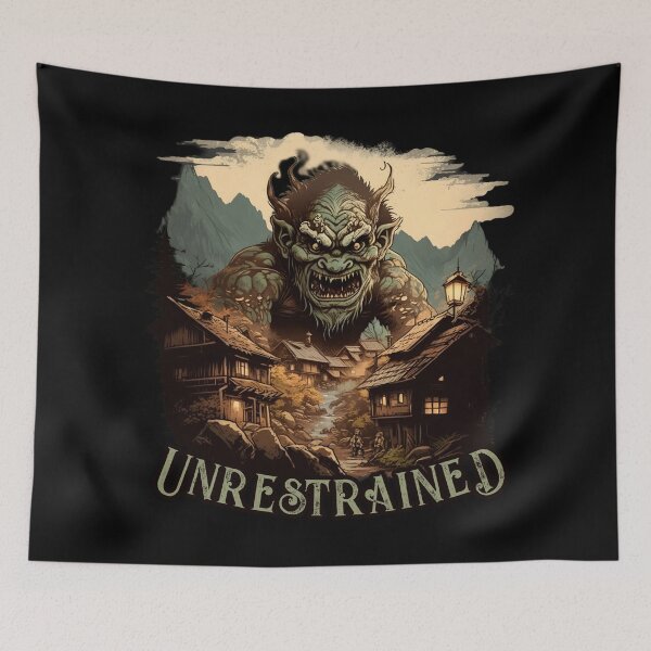 Item preview, Unrestrained mountain troll designed and sold by SidTastic .