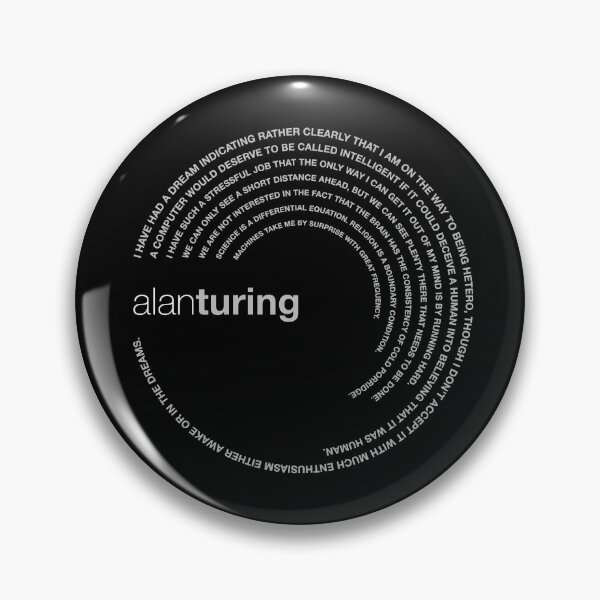 Item preview, Alan Turing famous quotes poster [silver] designed and sold by CMYKStudio.