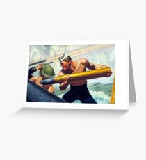 Vintage U.S. Navy Recruitment Advertisement Greeting Card
