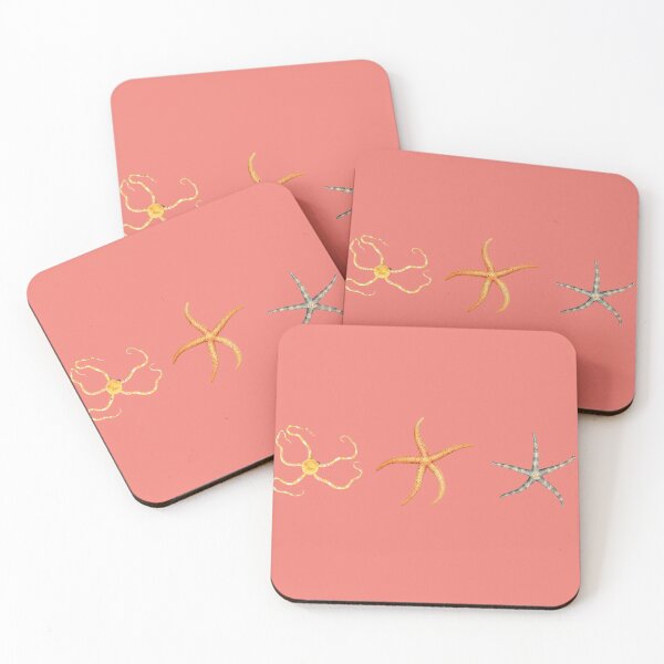 Item preview, The Epoch Collection Australian Starfish III from Echinoderms from Australia 1938 coral pink designed and sold by Coastal Garden Design Studio.