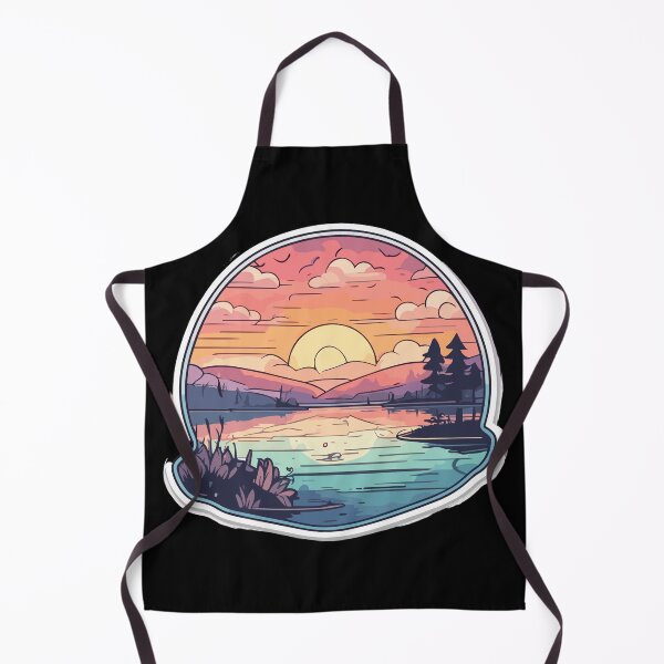 Item preview, A Serene Morning by the Lakeside Woods | Lakeside Sunrise Tranquility designed and sold by EnviroGuard.