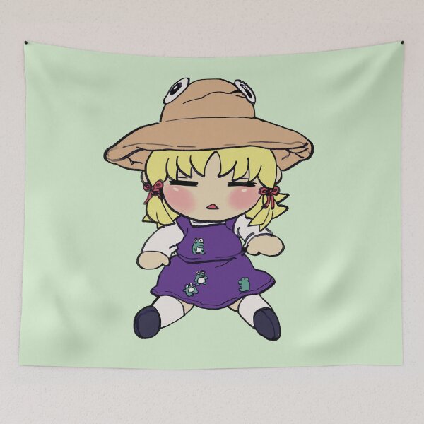 Item preview, I draw the (-▵-) suwako moriya plush / touhou memes designed and sold by RansRoom.