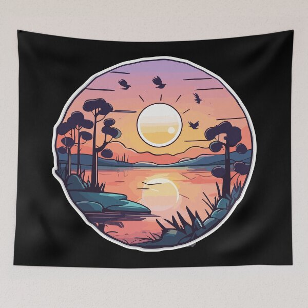 Item preview, Scenic Beauty of Lakeside Sunrise in the Forest designed and sold by EnviroGuard.