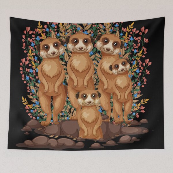 Item preview, Meerkat Mob cute design designed and sold by Gifiti.
