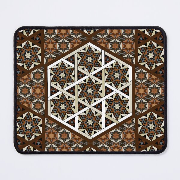 Item preview, Highly Detailed Artisan Handmade Luxurious Wooden Mosaic Antique Pattern Background designed and sold by House of Sadu by Craitza.