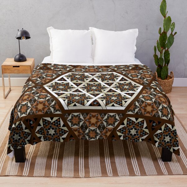 Item preview, Highly Detailed Artisan Handmade Luxurious Wooden Mosaic Antique Pattern Background designed and sold by House of Sadu by Craitza.