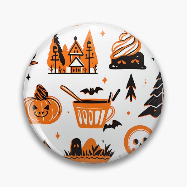 Item preview, Halloween: A Ghoulishly Fun Pattern designed and sold by Cat-Wave-Dream.