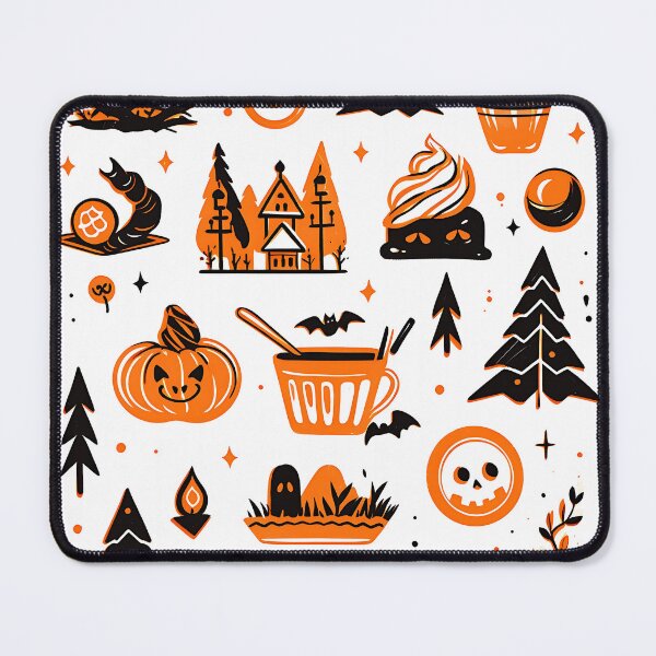 Item preview, Halloween: A Ghoulishly Fun Pattern designed and sold by Cat-Wave-Dream.