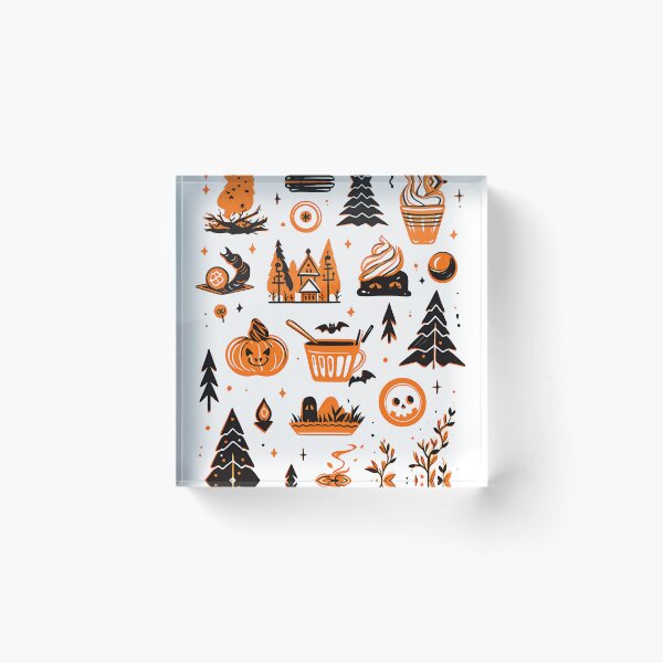 Item preview, Halloween: A Ghoulishly Fun Pattern designed and sold by Cat-Wave-Dream.