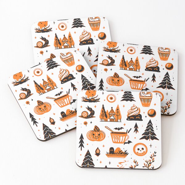 Item preview, Halloween: A Ghoulishly Fun Pattern designed and sold by Cat-Wave-Dream.