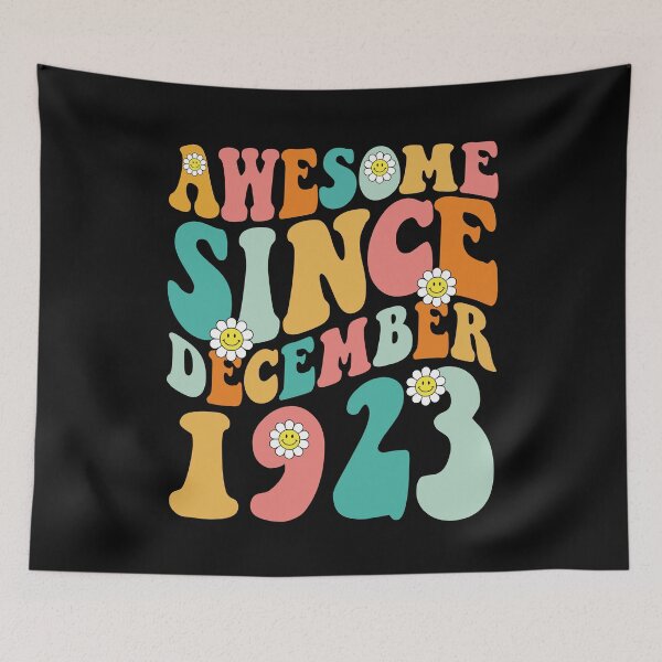 Item preview, Awesome Since December 1923 | Made In 1923 | Retro Groovy Birthday designed and sold by Christina-grich.