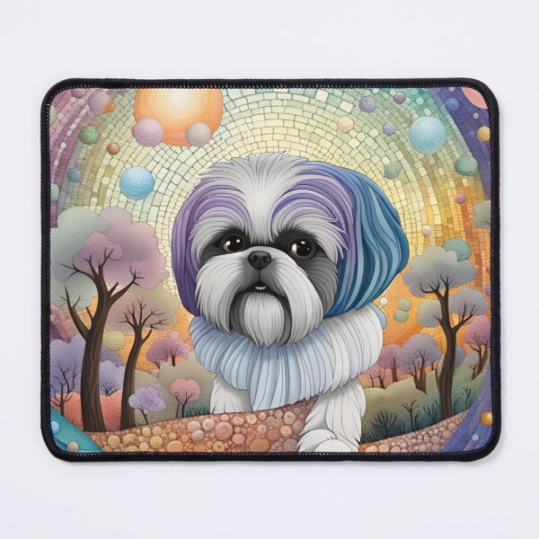 Item preview, Mosaic Shih tzu Dog Adorable designed and sold by purplesensation.