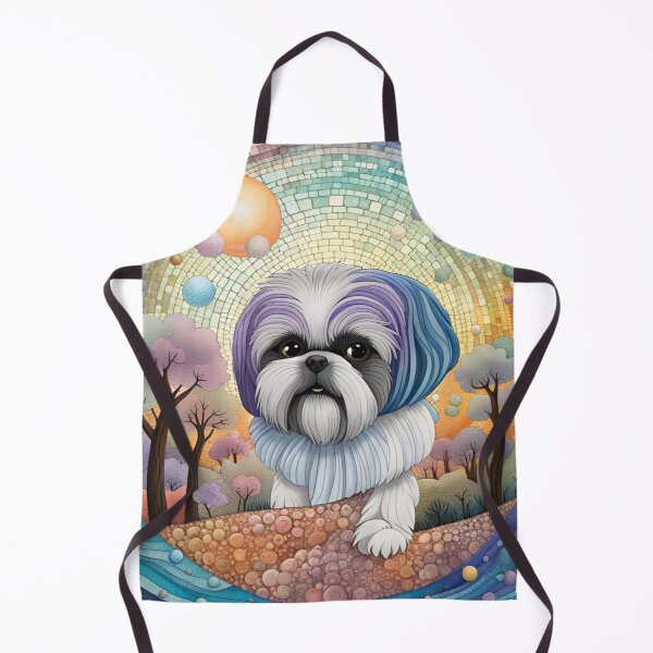 Item preview, Mosaic Shih tzu Dog Adorable designed and sold by purplesensation.