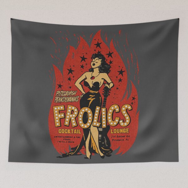 Item preview, Vintage Pittsburgh Rockabilly Dive Bar designed and sold by Kujo Dangerous Vintage.