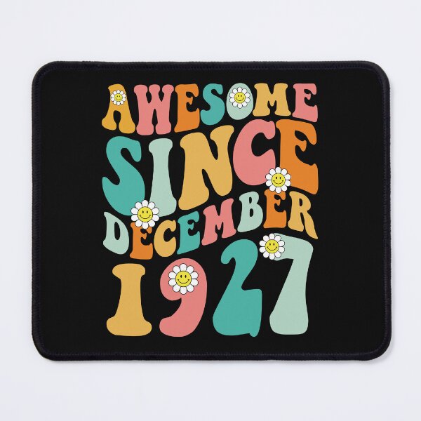 Item preview, Awesome Since December 1927 | Made In 1927 | Retro Groovy Birthday designed and sold by Christina-grich.