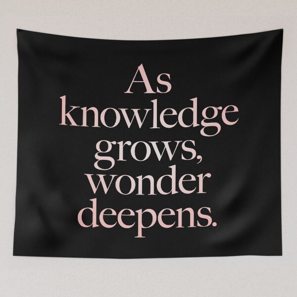 Item preview, As knowledge grows, wonder deepens. v.2 designed and sold by x1brett.