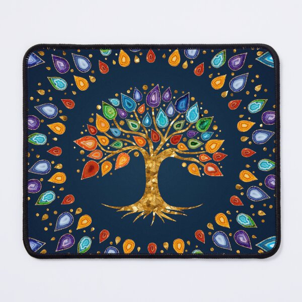 Item preview, Tree of life - Geode Agate Leaves designed and sold by k9printart.
