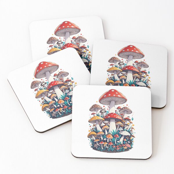 Item preview, Fantasy Mushroom Forest designed and sold by ArtVibeInk.