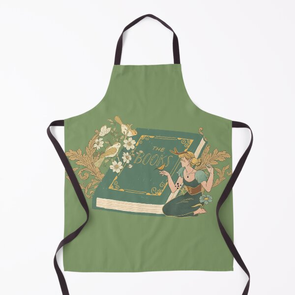 Item preview, Vintage watercolor girl and flower with aesthetic green book designed and sold by VieBelieve.