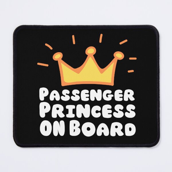 Item preview, passenger princess on board | colorful cute orange passenger queen designed and sold by Happiness-pills.