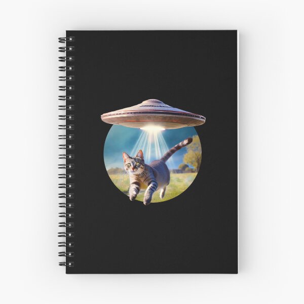 Item preview, Surprised cat alien UFO abduction  designed and sold by w1ckerman.