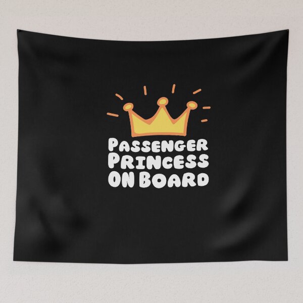 Item preview, passenger princess on board | colorful cute orange passenger queen designed and sold by Happiness-pills.