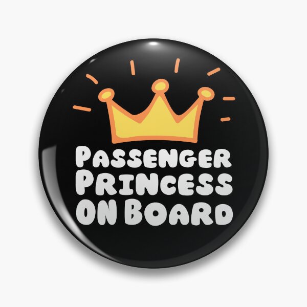Item preview, passenger princess on board | colorful cute orange passenger queen designed and sold by Happiness-pills.