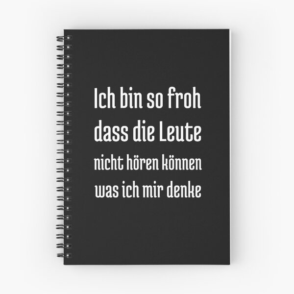 Item preview, I'm so glad that people can't hear what I'm thinking, design with funny saying in German designed and sold by Pflugart.