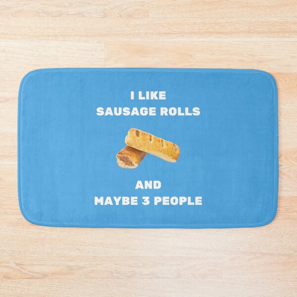 Item preview, I LIKE SAUSAGE ROLLS AND MAYBE 3 PEOPLE White Writing designed and sold by usernamenaijan.