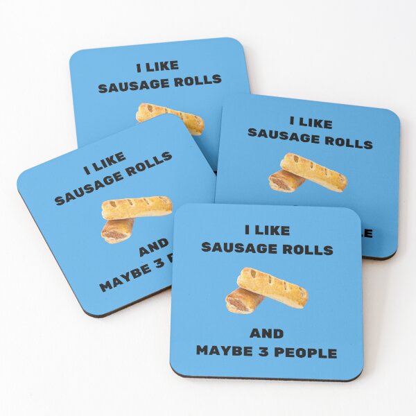 Item preview, I LIKE SAUSAGE ROLLS AND MAYBE 3 PEOPLE Black Writing designed and sold by usernamenaijan.
