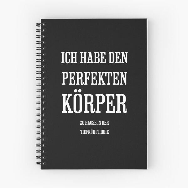 Item preview, I have the perfect body at home in the freezer, design with funny saying in German designed and sold by Pflugart.