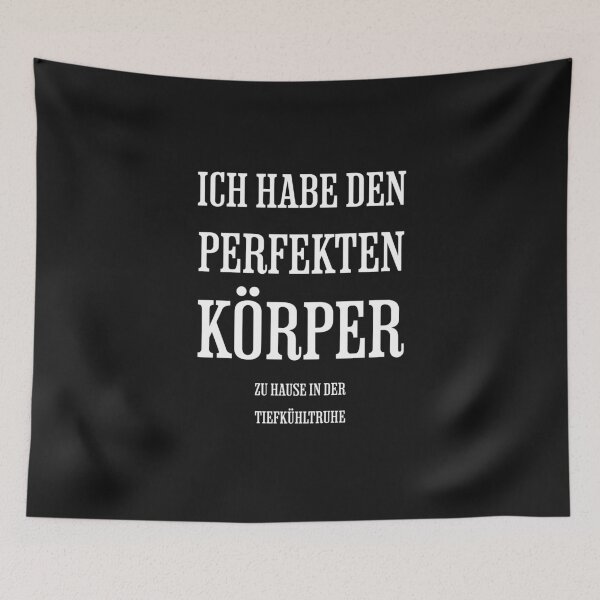 Item preview, I have the perfect body at home in the freezer, design with funny saying in German designed and sold by Pflugart.