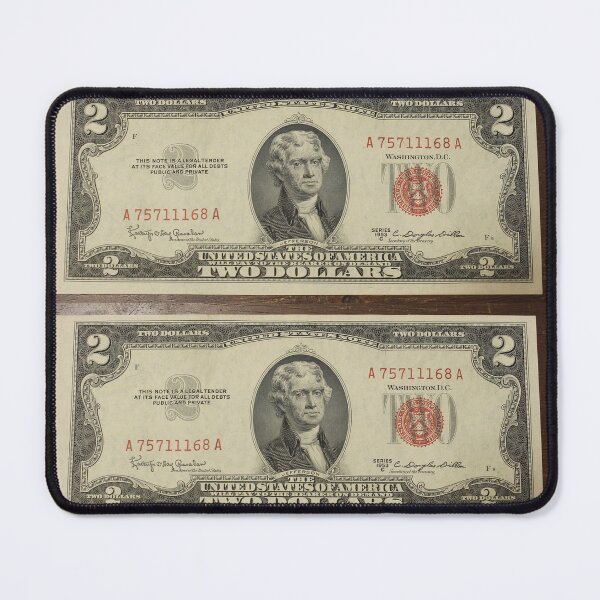 Item preview, Red Seal Two Dollar Bill Series 1953 C designed and sold by coinsxcrochet.