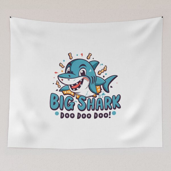 Item preview, Cute Daddy Shark Doo Doo Doo designed and sold by GalaxyGraffiti.