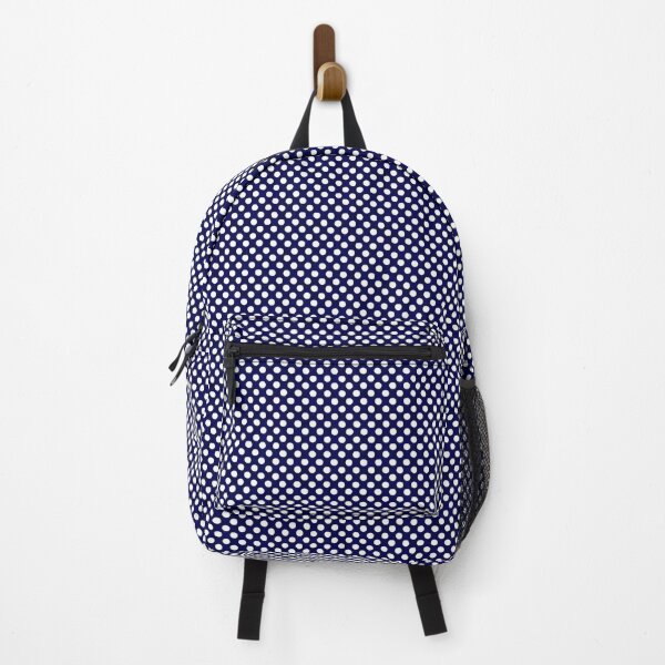 Item preview, Cottagecore Navy Polka Dot Retro Pattern designed and sold by SamJanner.