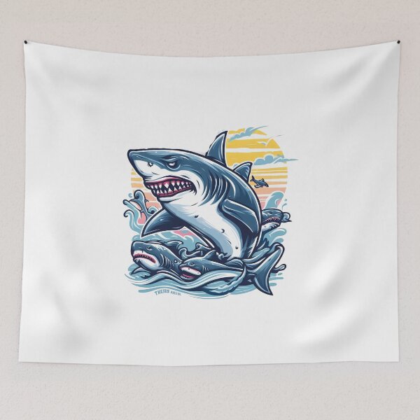 Item preview, Cute Daddy Shark Doo Doo Doo designed and sold by GalaxyGraffiti.