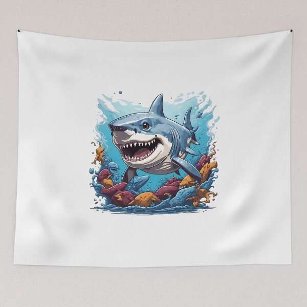 Item preview, Cute Daddy Shark Doo Doo Doo designed and sold by GalaxyGraffiti.