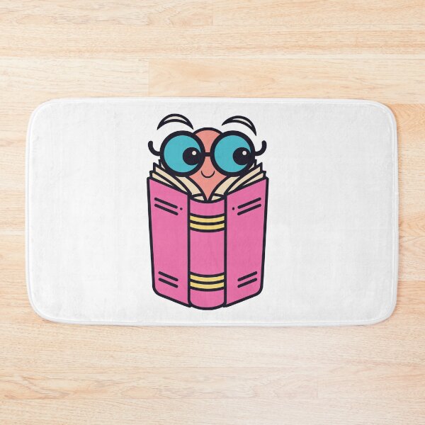 Item preview, Cute Bookworm Reading A Book - PINKS designed and sold by SorryFrog.