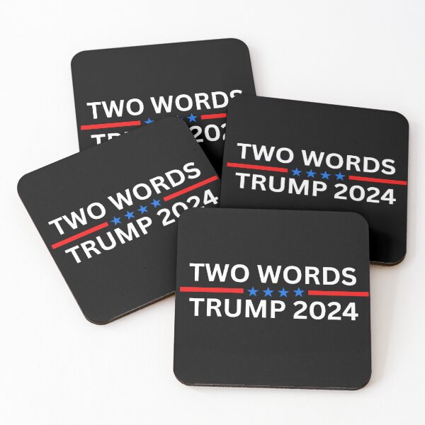 Item preview, Two Words Trump 2024 designed and sold by ANNINOART ⭐⭐⭐⭐⭐.