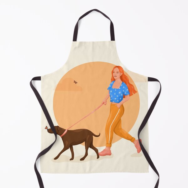 Item preview, Summer walk with the dog designed and sold by Tickled Spink Studios.