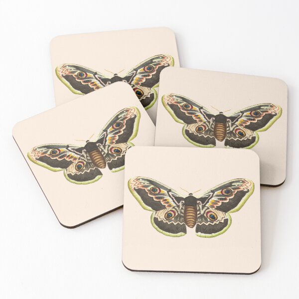Item preview, Vintage Great Peacock Moth designed and sold by Piccolo Fiore Prints.