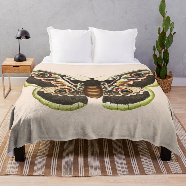 Item preview, Vintage Great Peacock Moth designed and sold by Piccolo Fiore Prints.