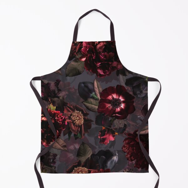 Item preview, Dark Purple Gray Midnight Roses Botanical Night Garden Nightgarden designed and sold by UtArt.