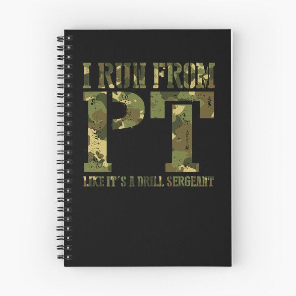 Item preview, I Run From PT Like It's A Drill Sergeant Funny Military Gear designed and sold by DynamicDesign.